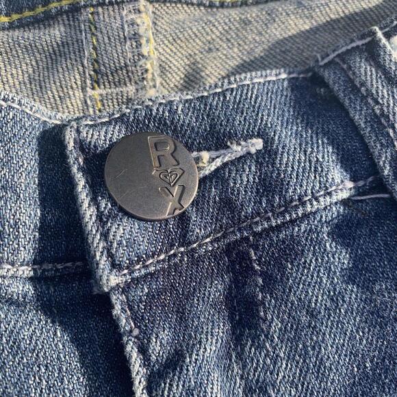 Roxy Womens Juniors Low Rise Medium Wash Gold Coast Skinny Fit Size 9 - Picture 8 of 10